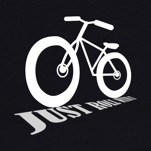 Just Roll With It - Retro Racing Bike Bicycle shirt by andytruong